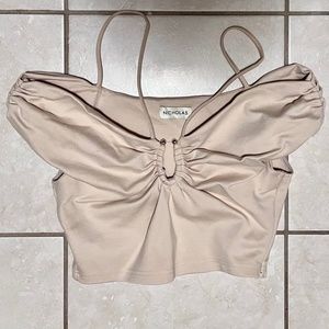 NEW Jeena Off the Shoulder Top with U-Bar and Straps -